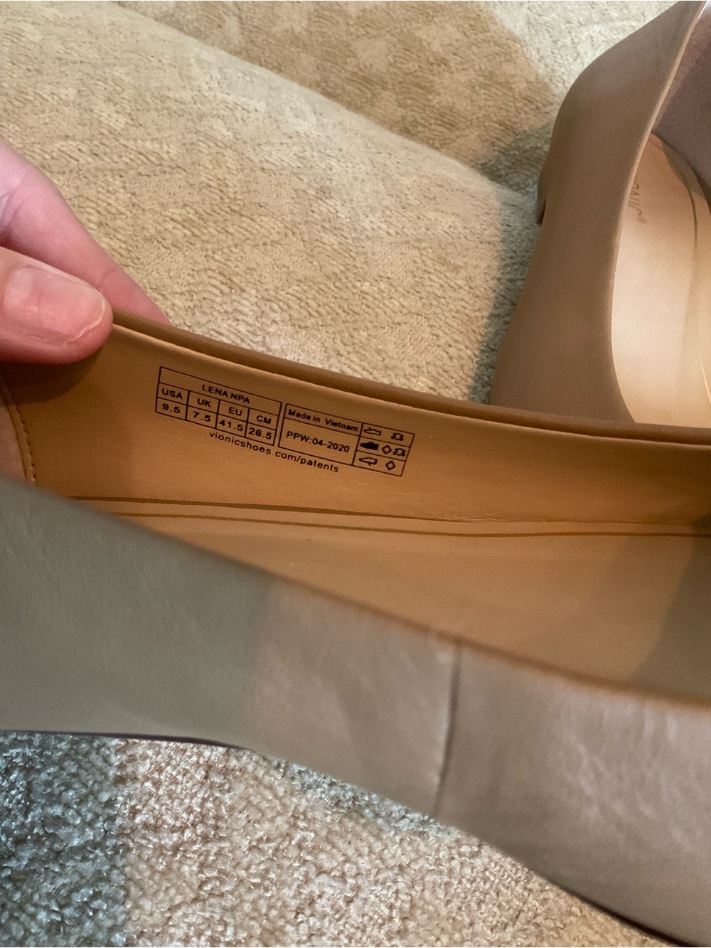 Vionic Pointed-Toe Flats in Light Brown - Picture 6 of 6